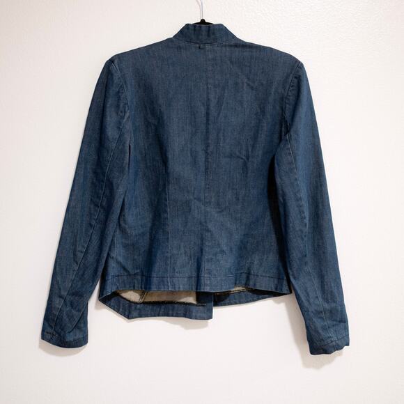 Prairie Underground Turner Denim Jacket Mechanic Asymmetric SZ M - Picture 2 of 6